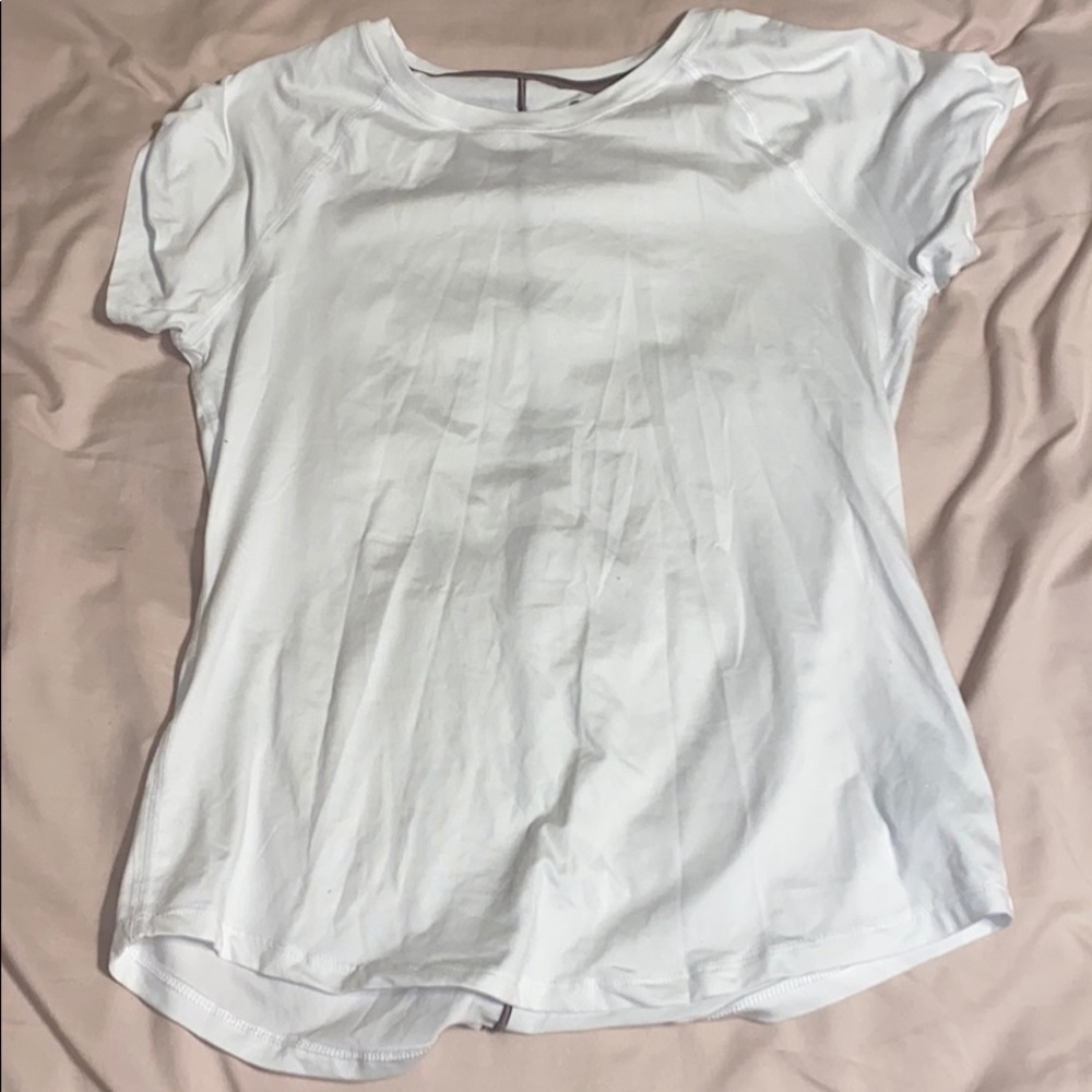 White Champion Dry-Fit shirt